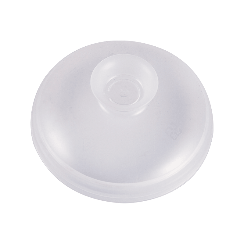 Engangs Takeaway Cold Drink Plast PP Dome Cover med O-hul